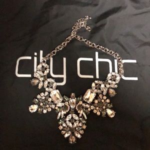 City Chic Silver Statement Necklace